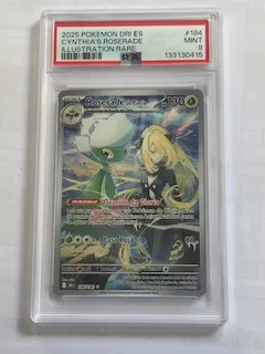 PSA 9 Cynthia's Roserade #184 Pokemon Destined Rivals (ES)